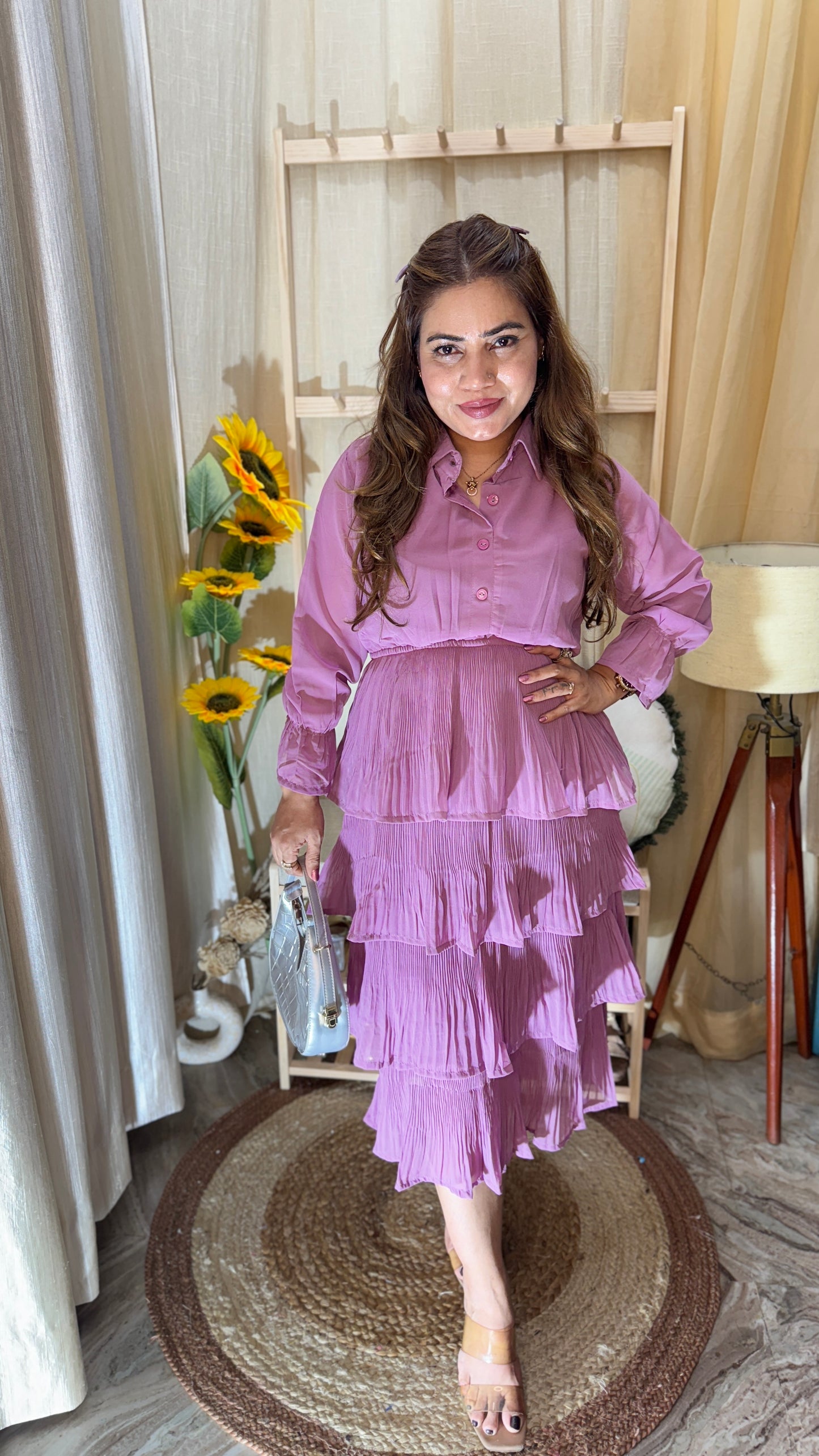 Pleated Frill Dress