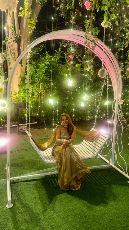 Golden Glam Indo-Western Palazzo Set