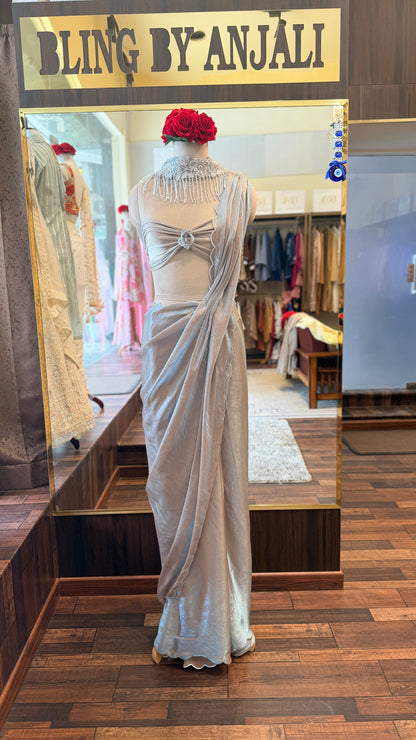 Luxury Cocktail Saree | Designer South Delhi Collection