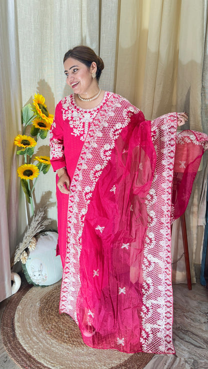 Chikankari-style suit set