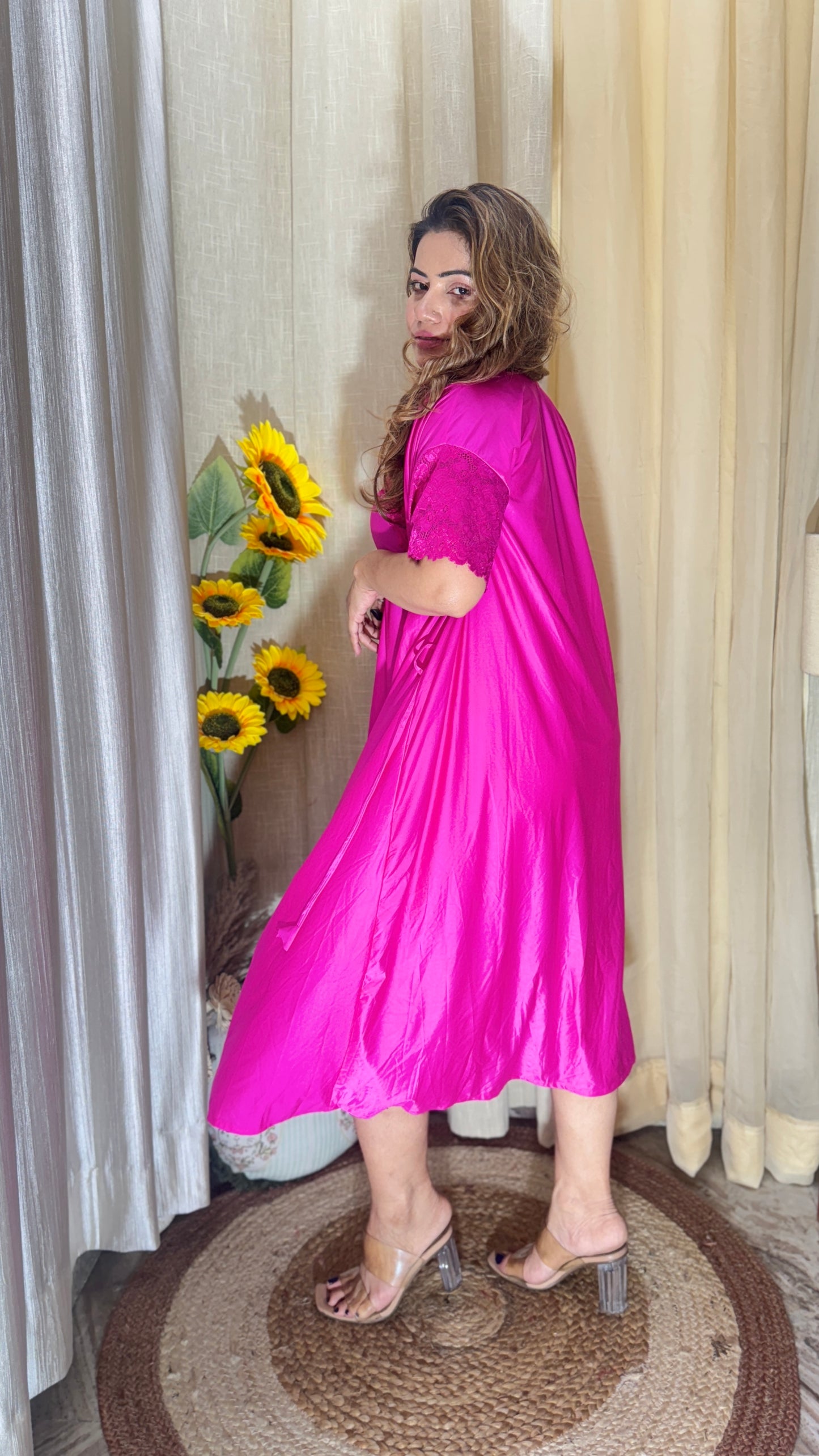 Fuchsia Fantasy – 3-Piece Luxe Lounge Set