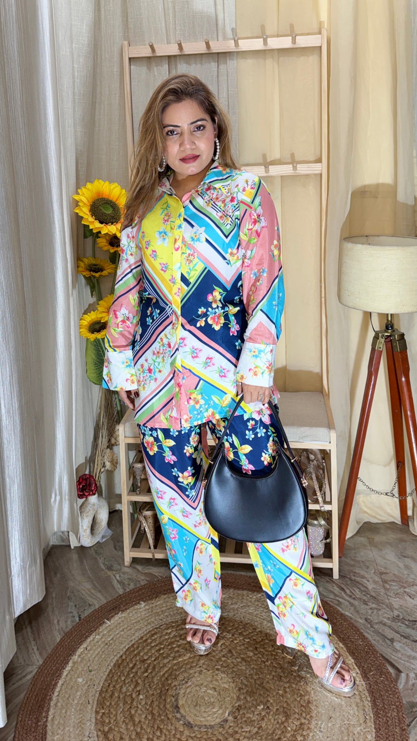 Floral Printed Co-Ord Set | Shirt & Pant Set