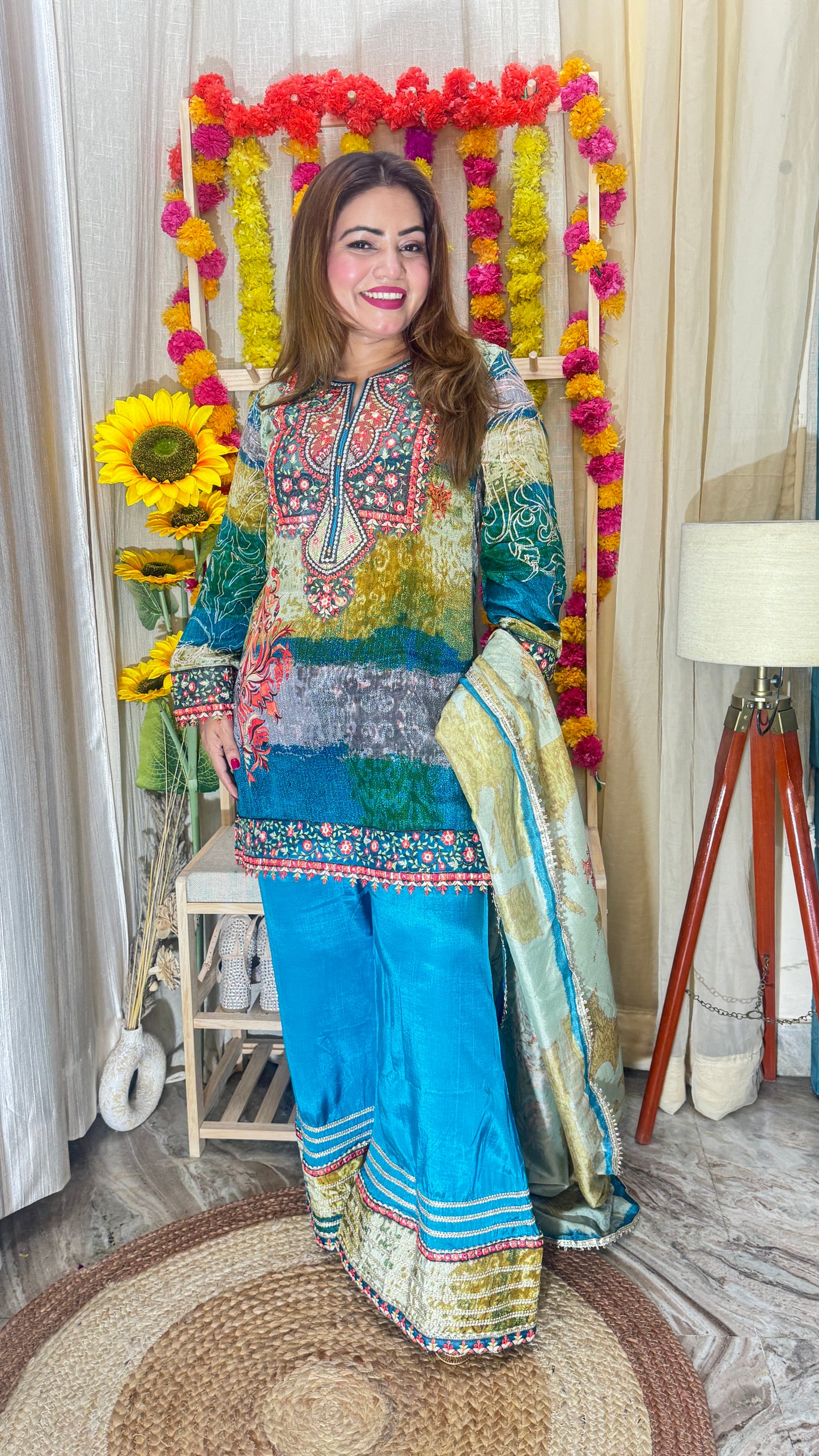 CLASSIC CREPE PLAZA SALWAR SUIT