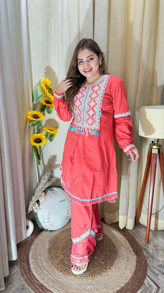 Peach Suit Set