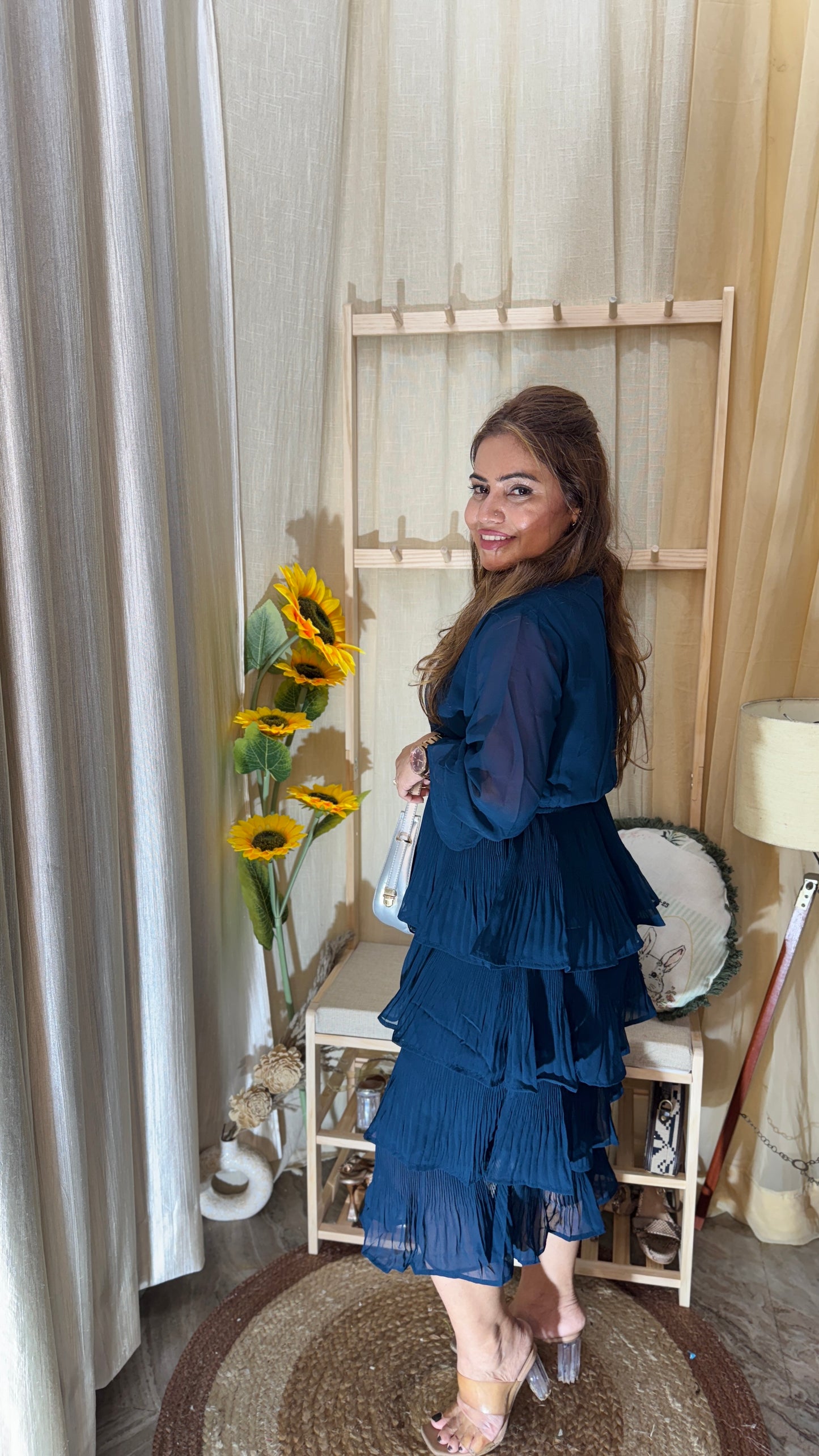 Pleated Frill Dress