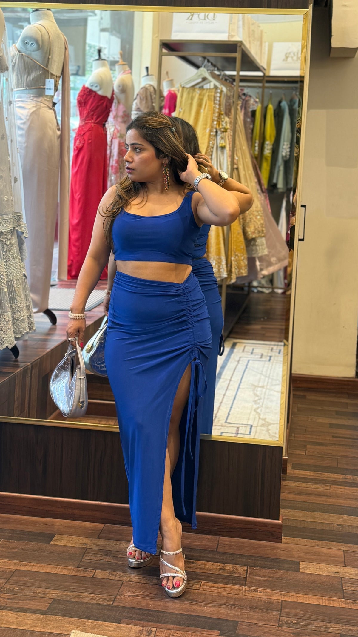 Ruched Skirt Co-ord Set
