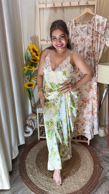 2pc printed nighty gown set