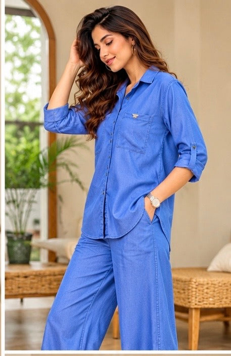 Blue Muse Co-Ord Set