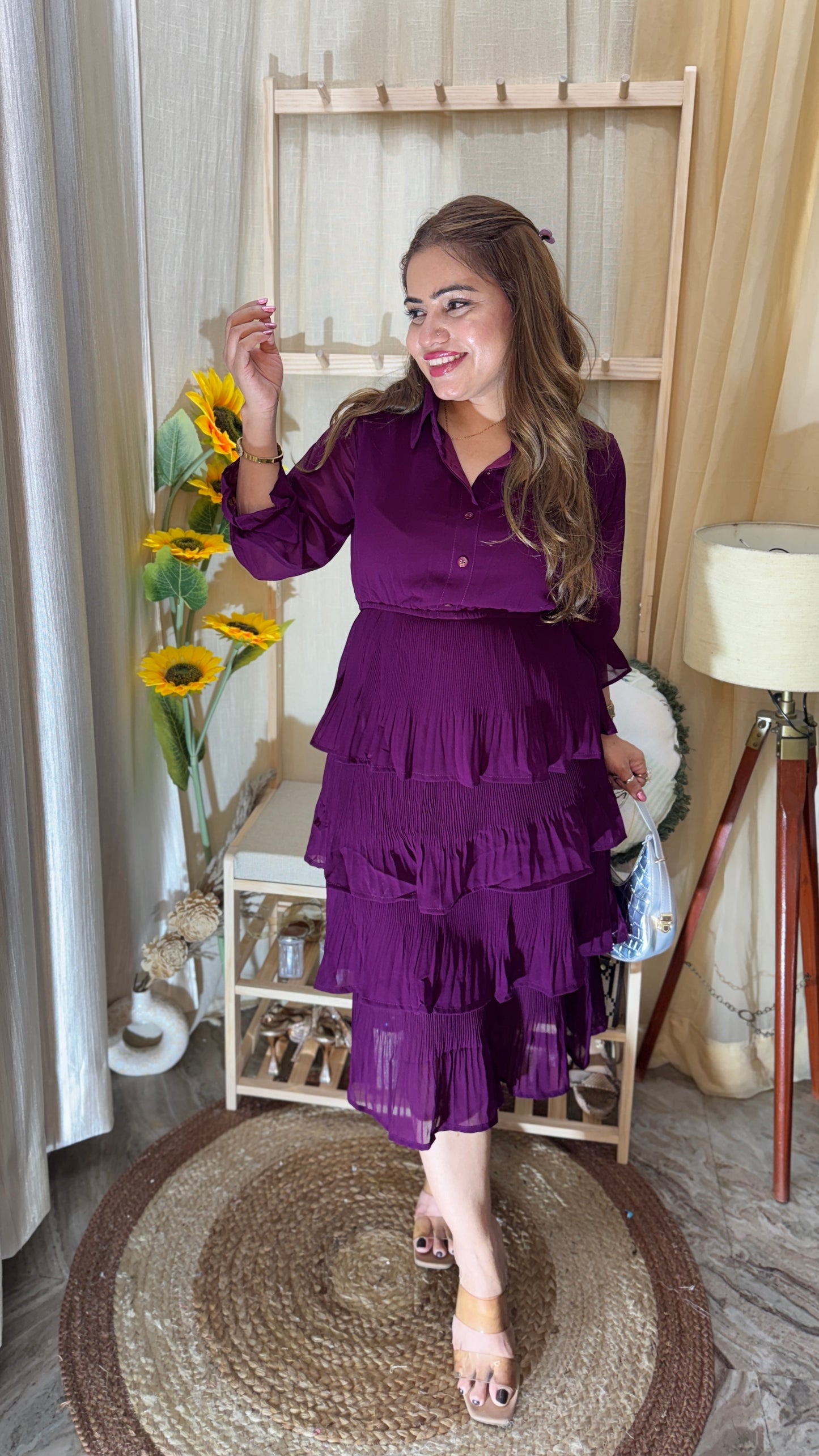 Pleated Frill Dress