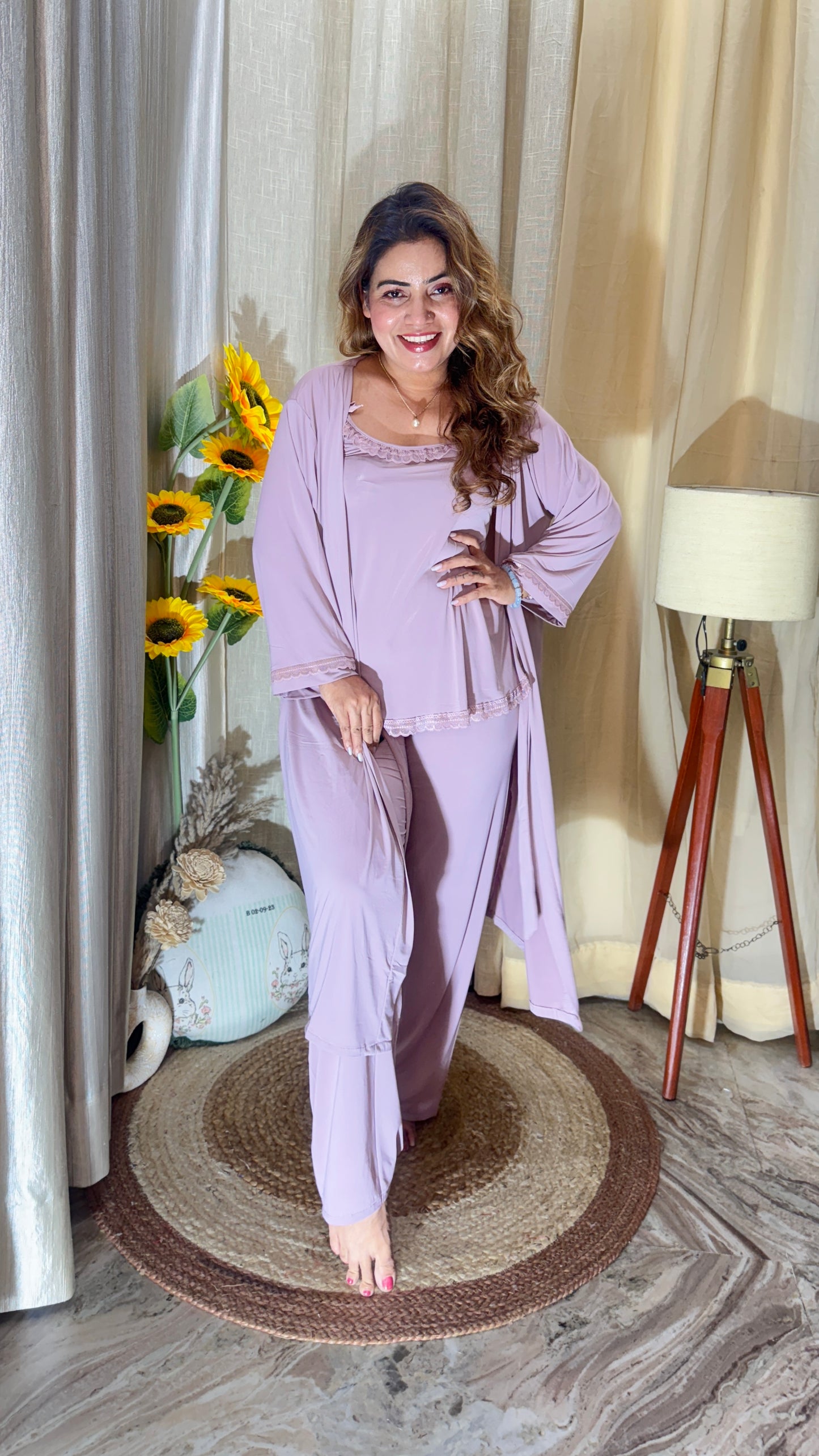 Luxury 3-Piece Nightwear Set