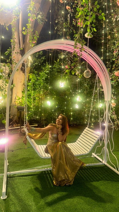 Golden Glam Indo-Western Palazzo Set