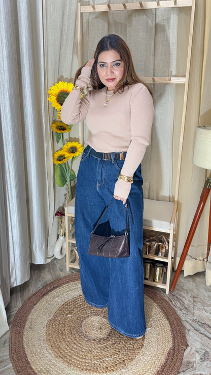 Winter Ribbed Full Sleeve Top