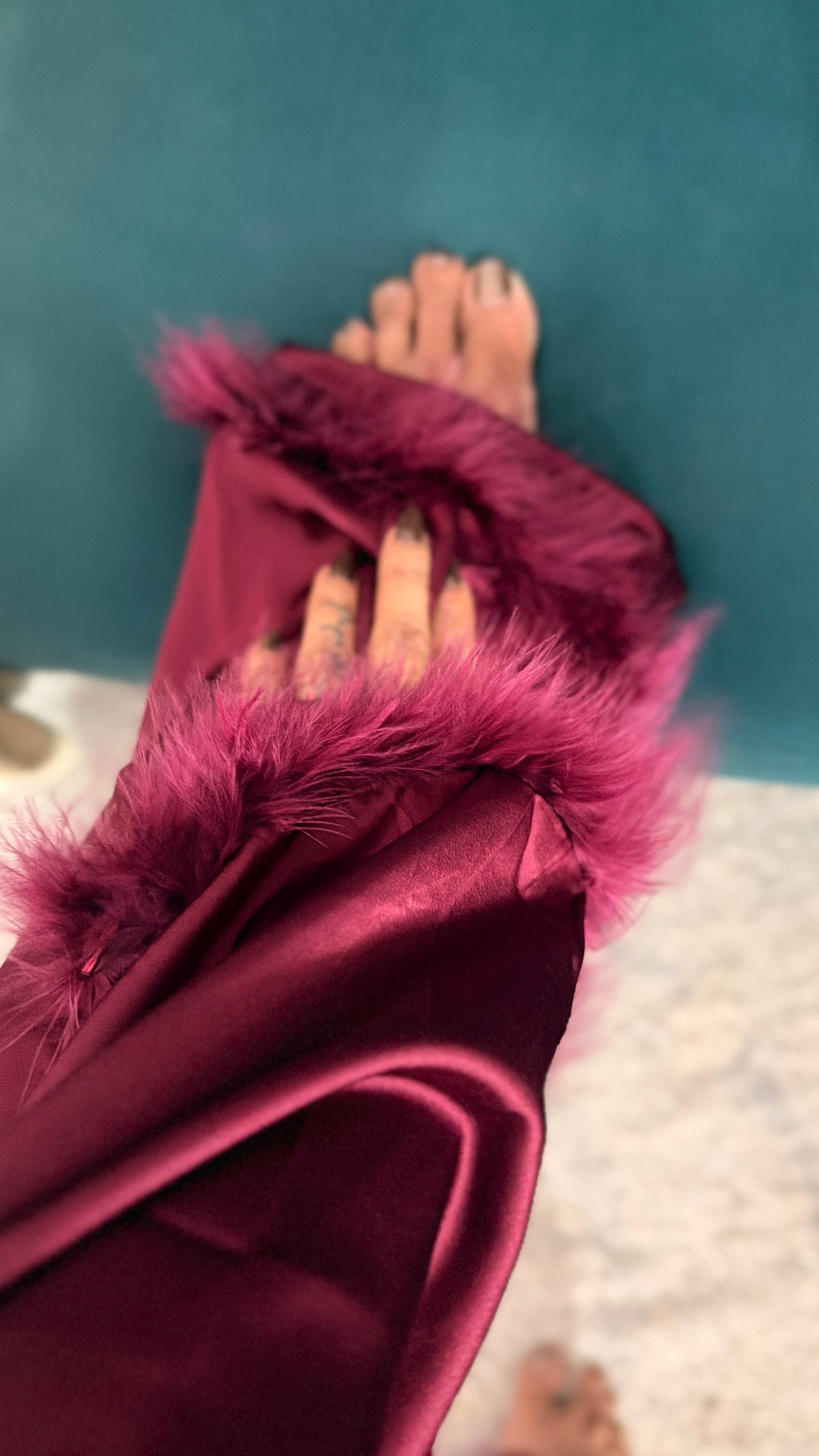 Luxury Wine Satin Pyjama Set