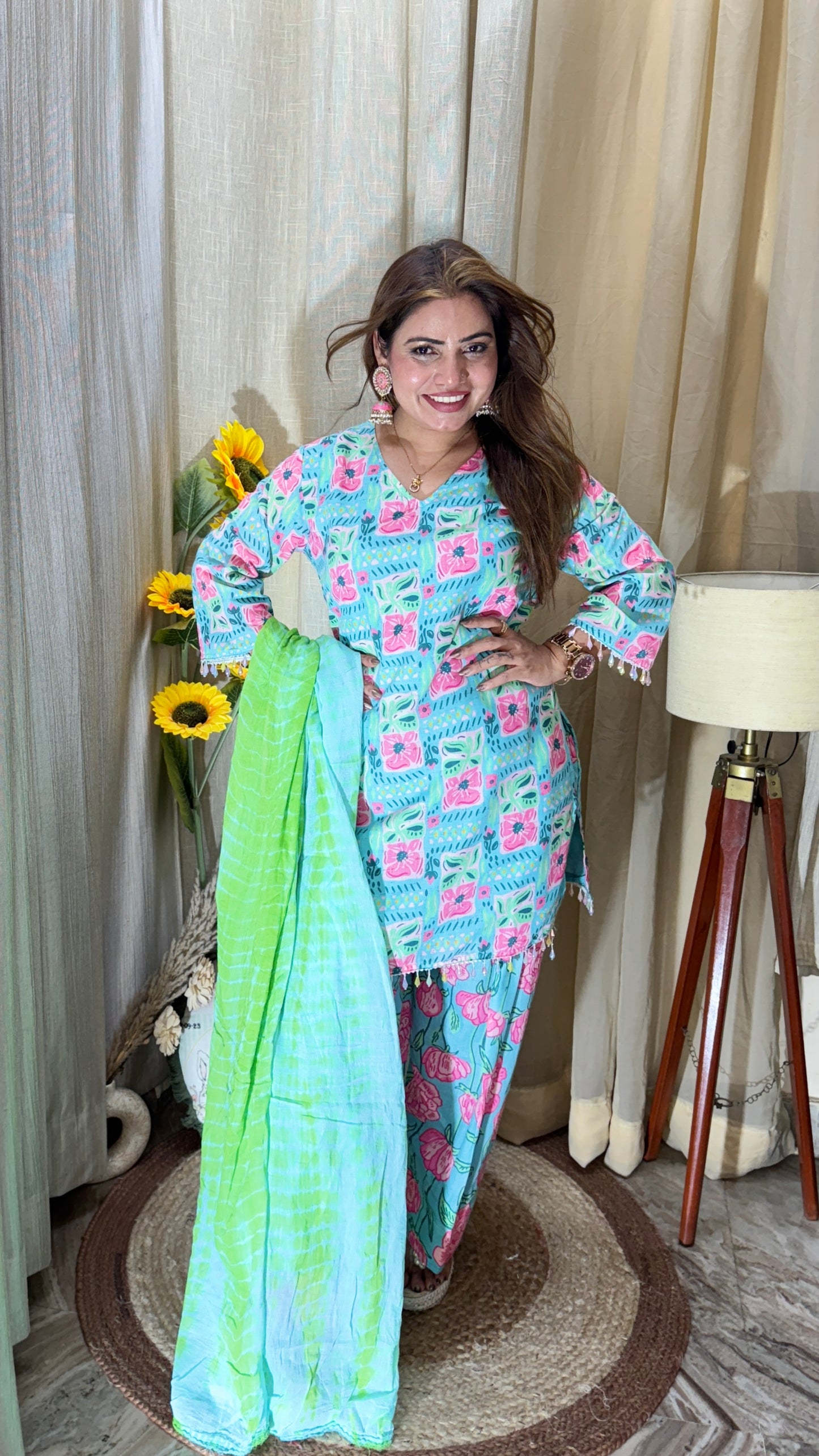 3pc farshi shalwar kuta set
