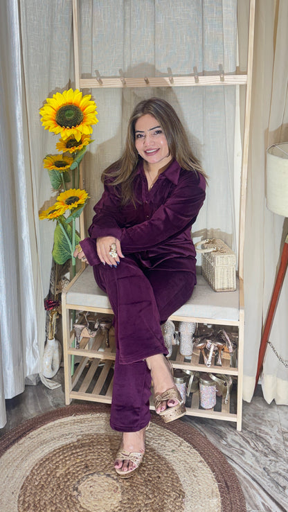 Plush Velvet Co-Ord Set | Luxe Comfort Wear