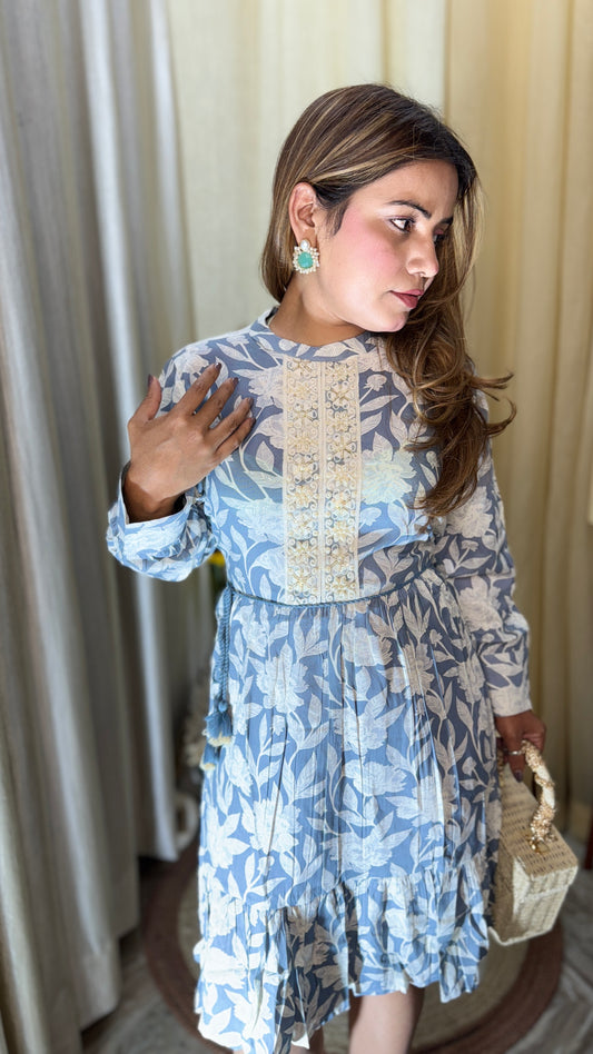 Blue Cotton Dress