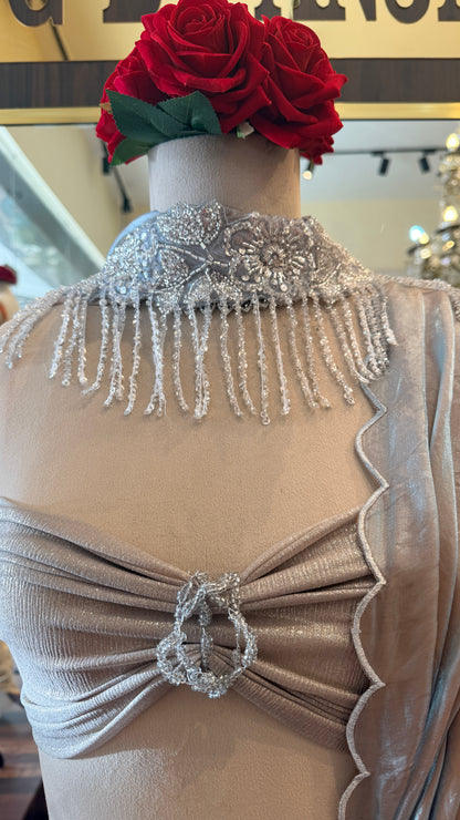 Luxury Cocktail Saree | Designer South Delhi Collection