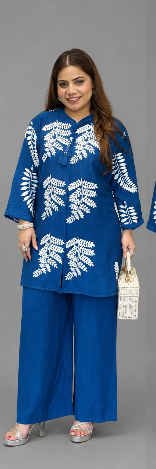 Teal Embroidered Co-Ord Set | Artisan Luxe Edit