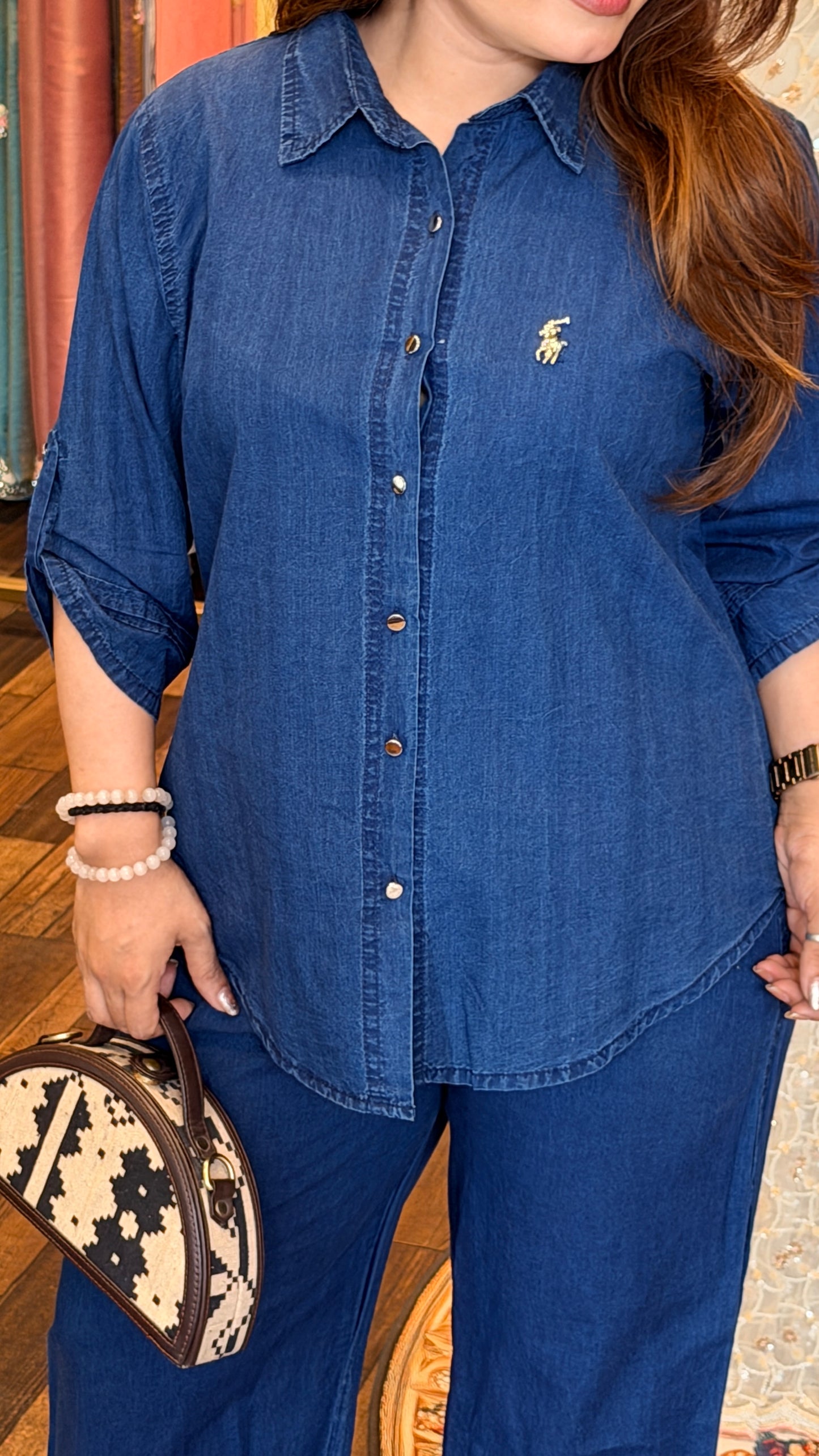 Classic Indigo Denim Co-Ord Set | Everyday Luxe Essential