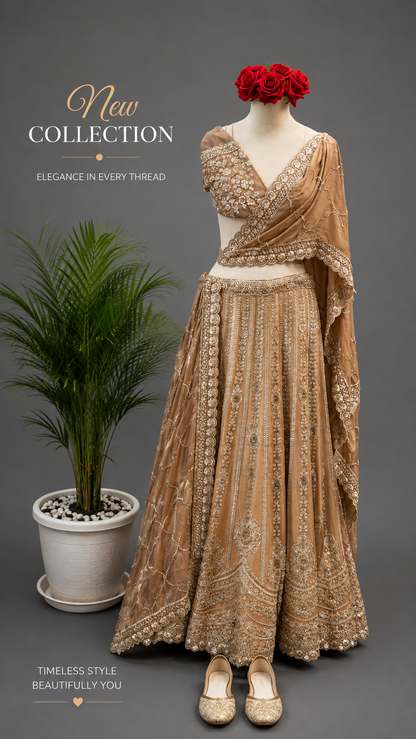 Embroidered Bridal Lehenga Set