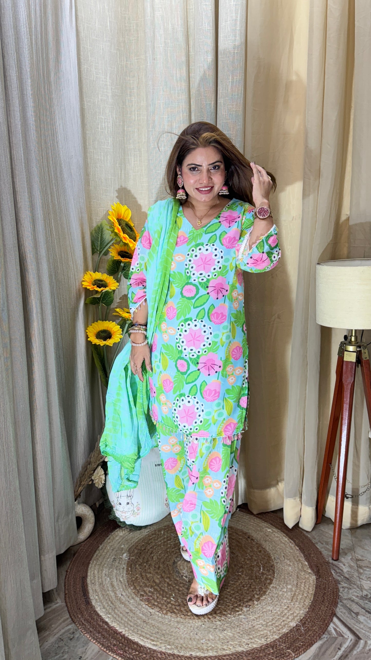 3pc farshi shalwar kuta set