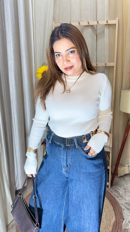 Winter Ribbed Full Sleeve Top