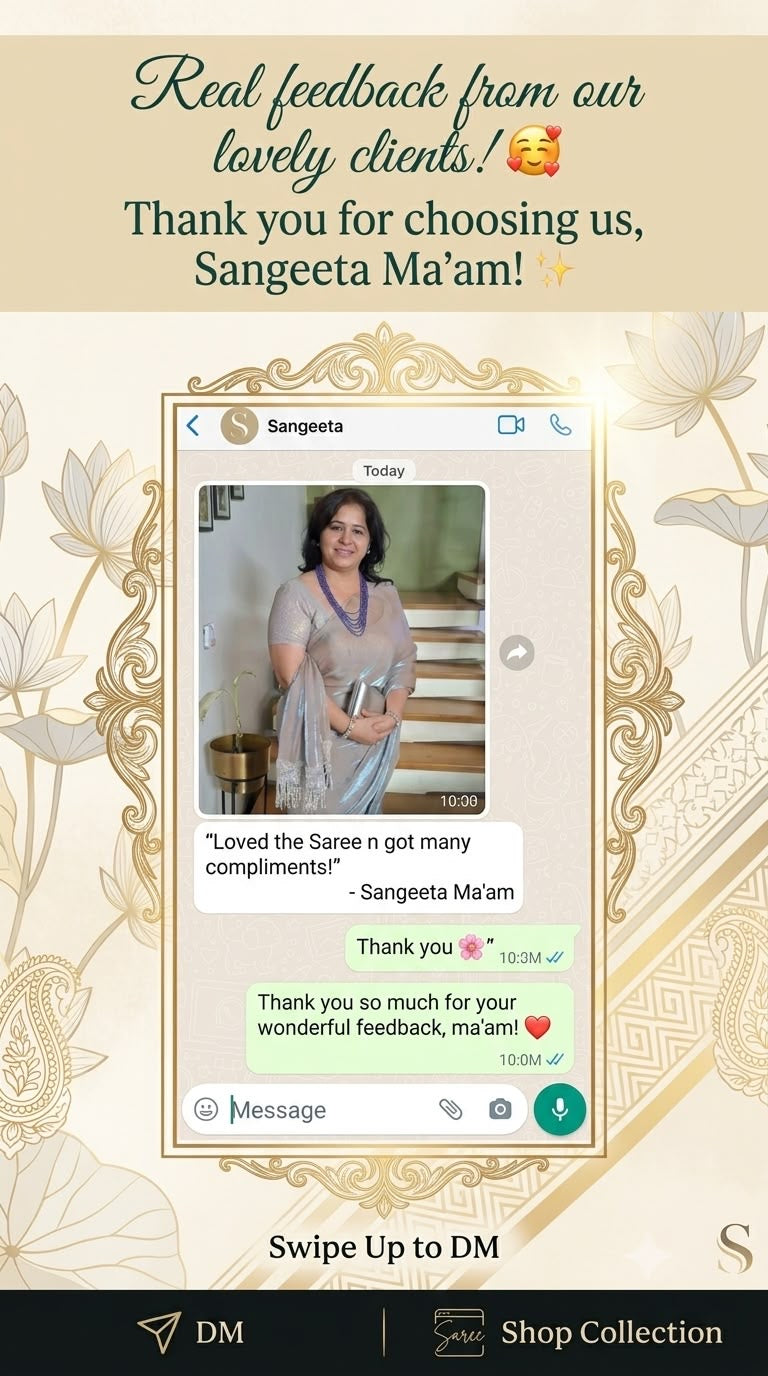 Luxury Cocktail Saree | Designer South Delhi Collection