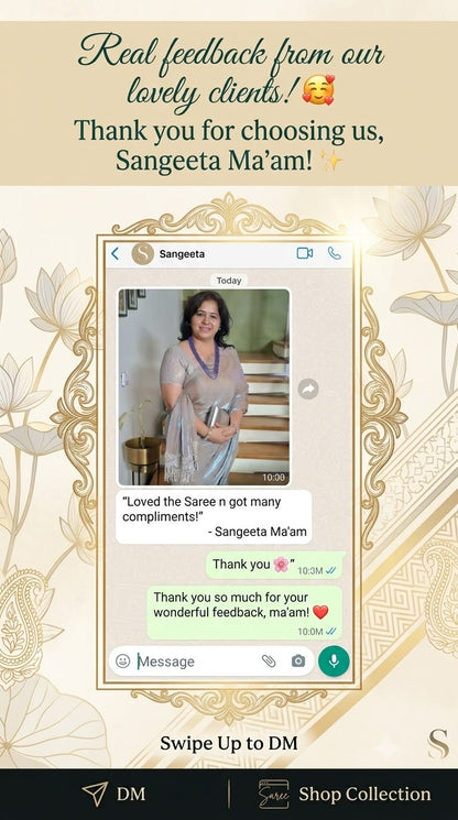 Luxury Cocktail Saree | Designer South Delhi Collection