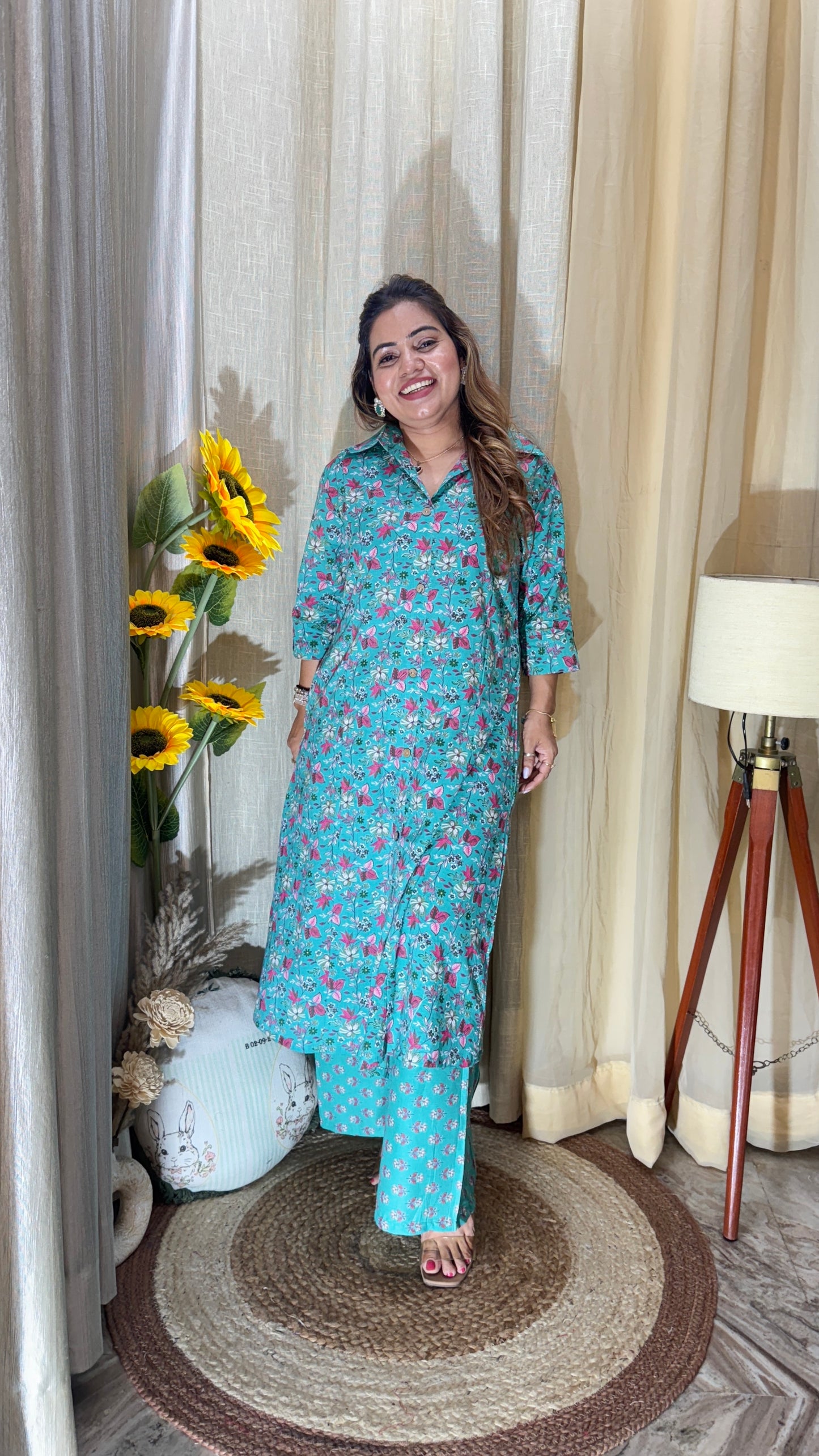 Printed kurta cord set