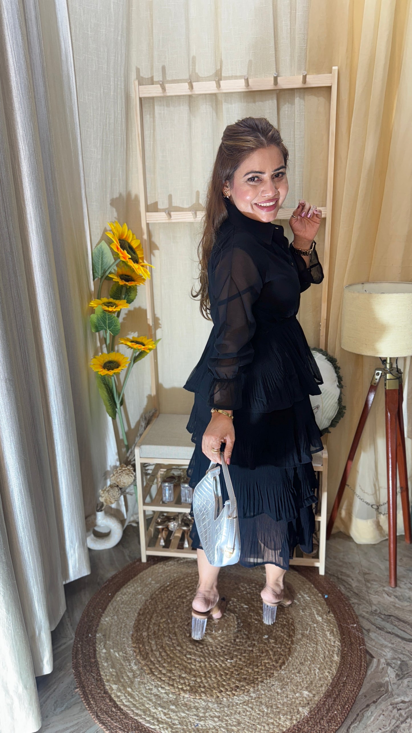 Pleated Frill Dress