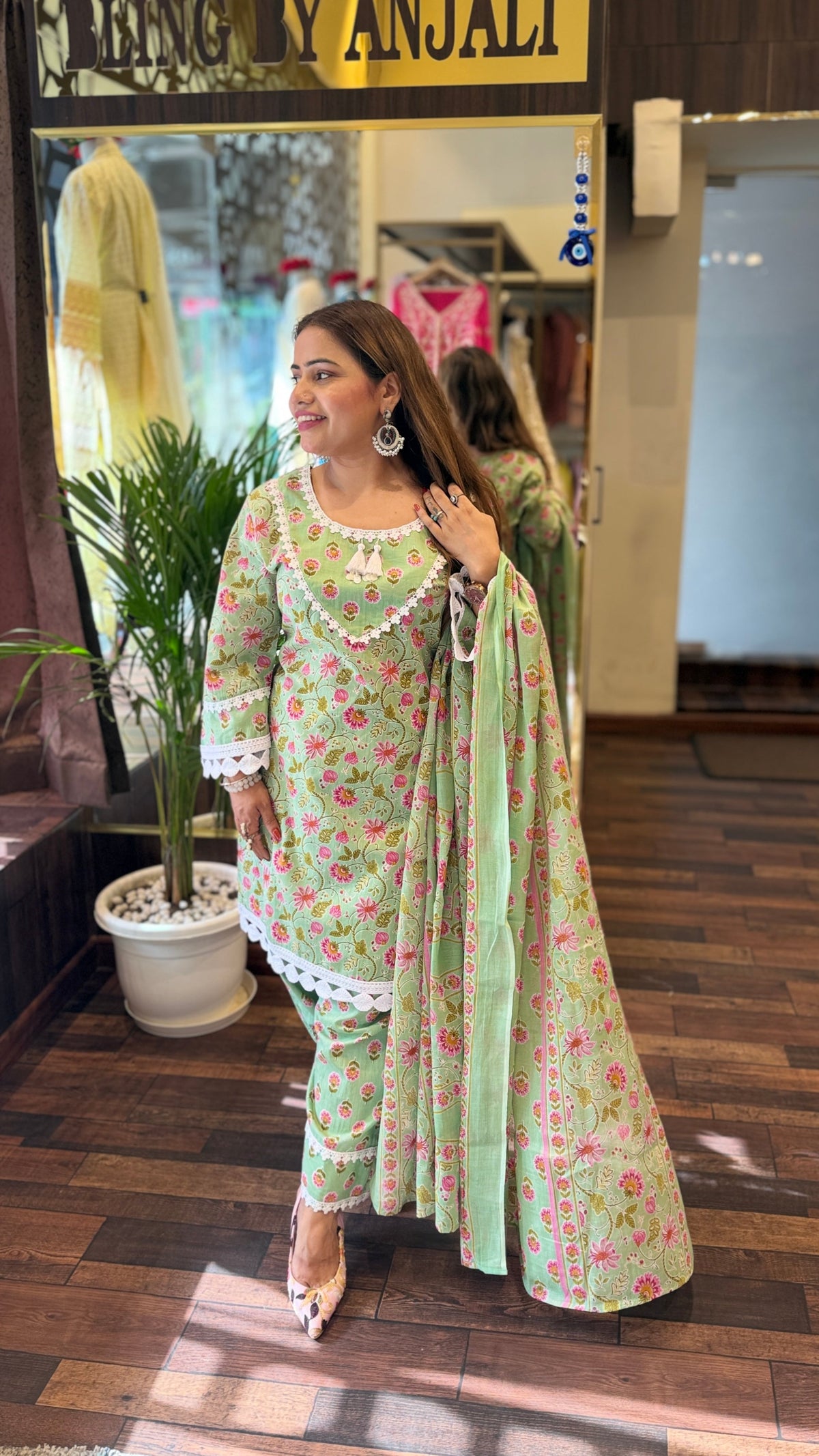 Floral Printed Suit Set