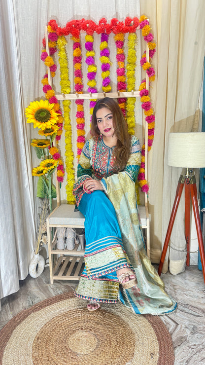 CLASSIC CREPE PLAZA SALWAR SUIT