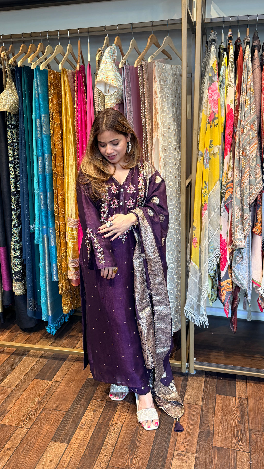 Embroidered Suit Set