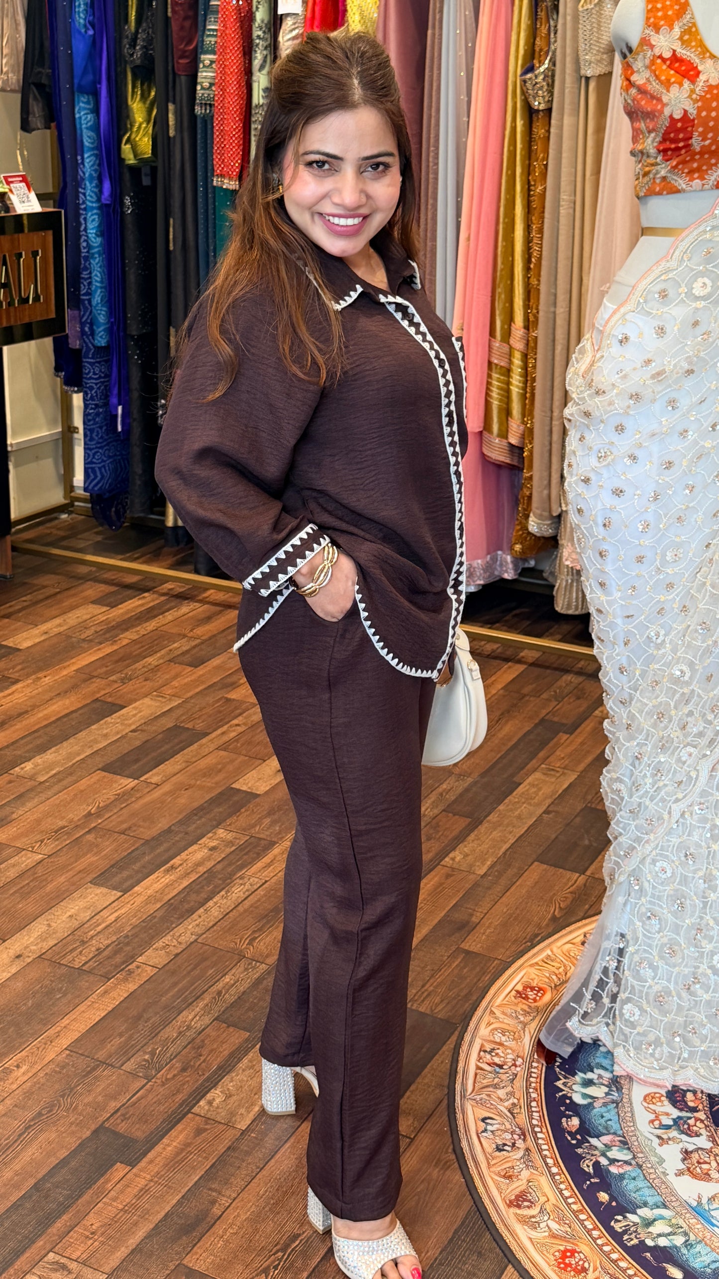 Effortless Chic Co-ord Set with Contrast Detailing