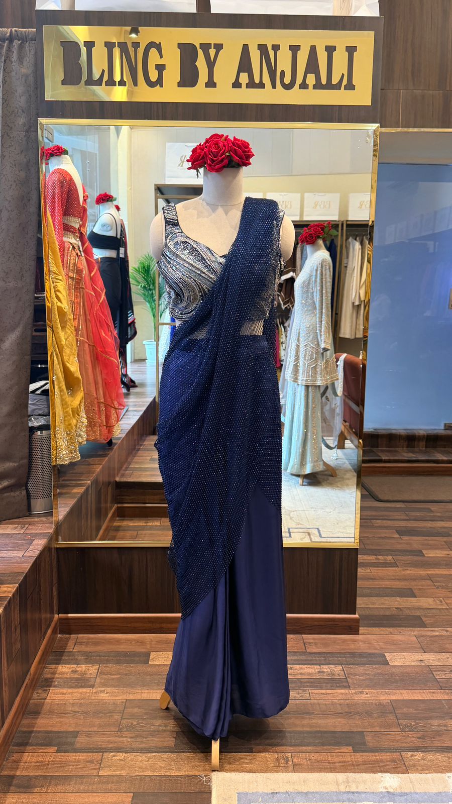 Concept Saree with Embellished Blouse