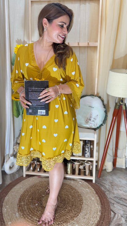 2pc Golden Hearts Nighty 💛