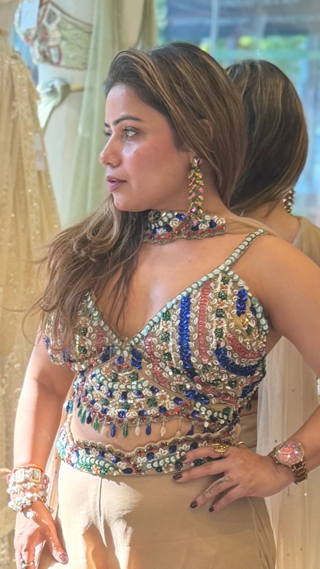 Embellished Indo-Western Sharara Set