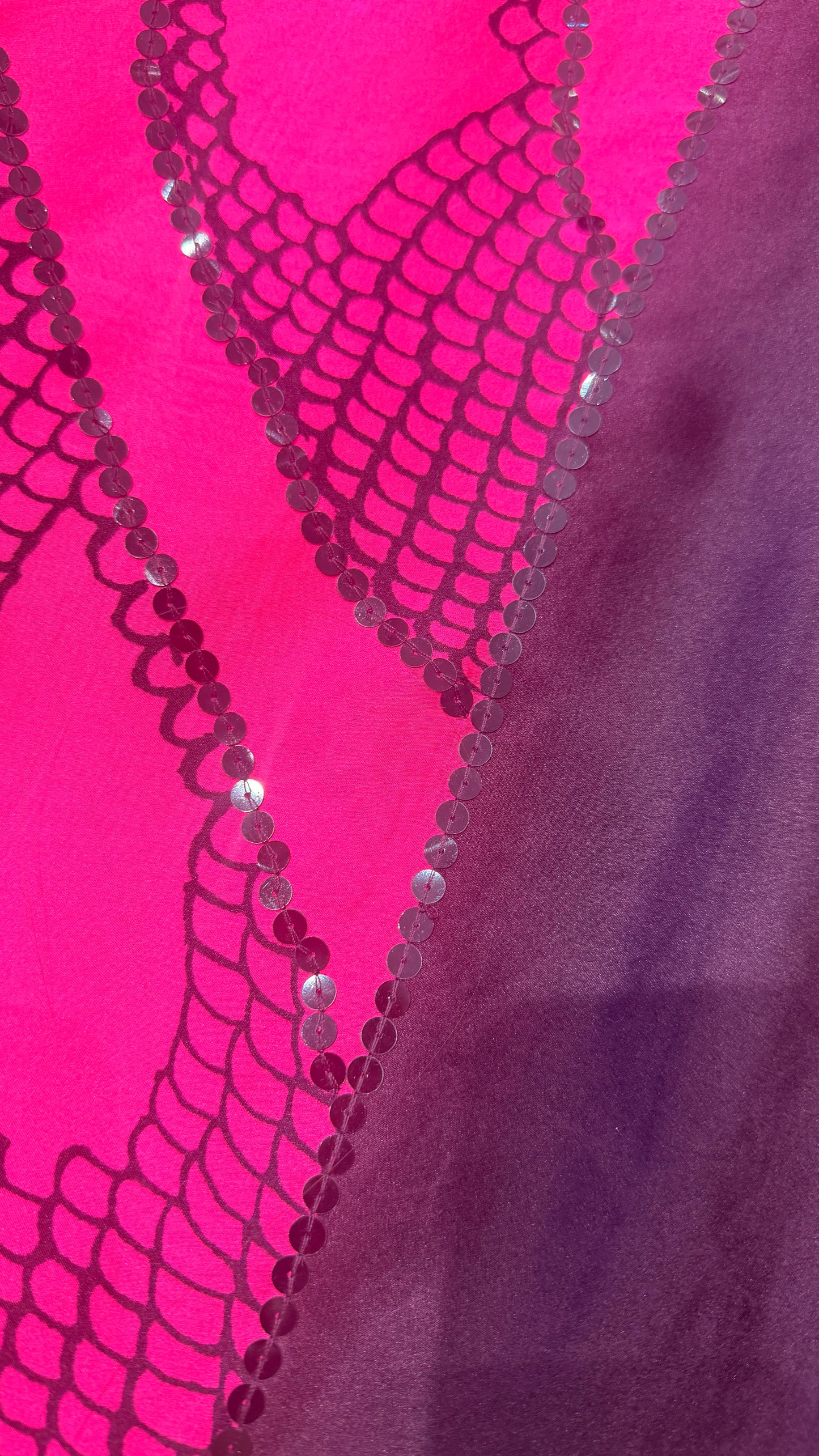 Pure Gajji Silk Saree with Hand Block Print & Hand Sequins Work