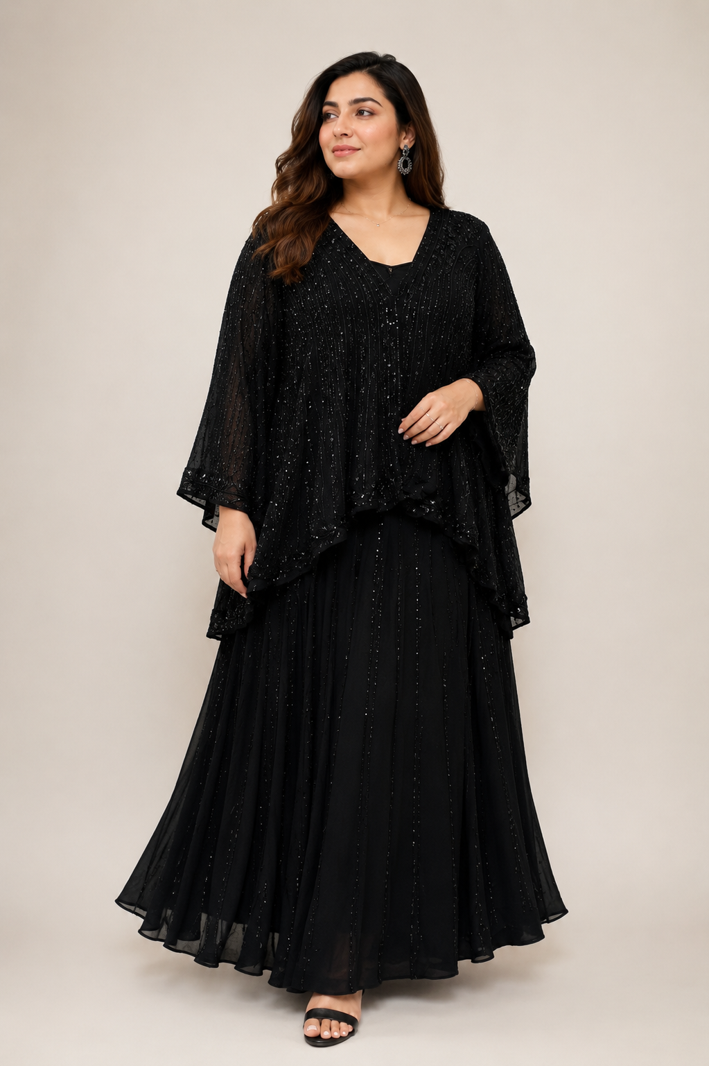 3-Piece Embellished Sharara Set