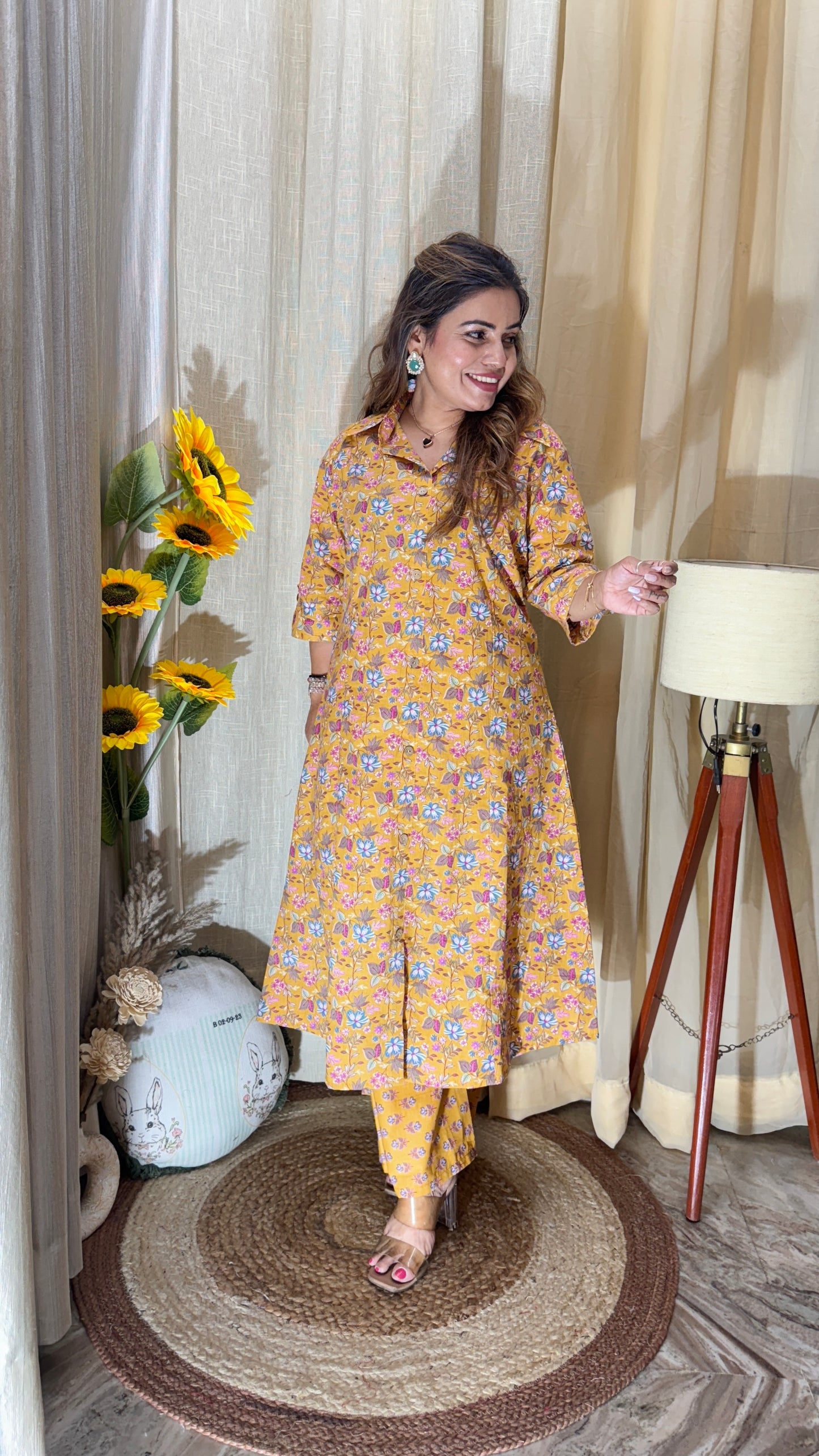 Printed kurta cord set