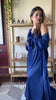 Feather Trim Satin Nightgown with Robe