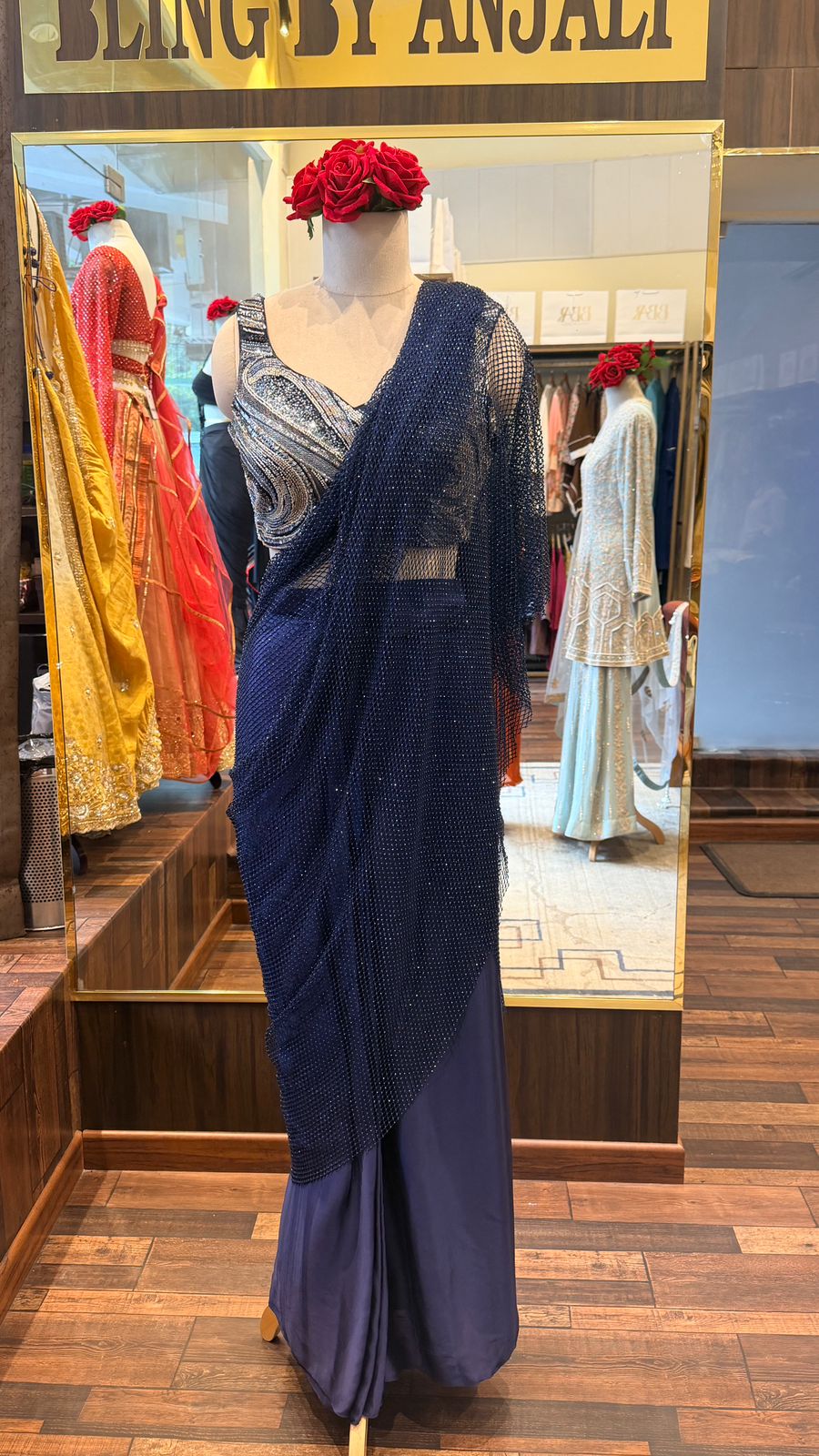 Concept Saree with Embellished Blouse