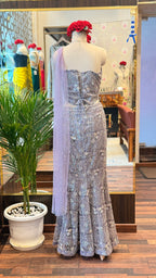 Lavender Fish-Cut Lehenga Set