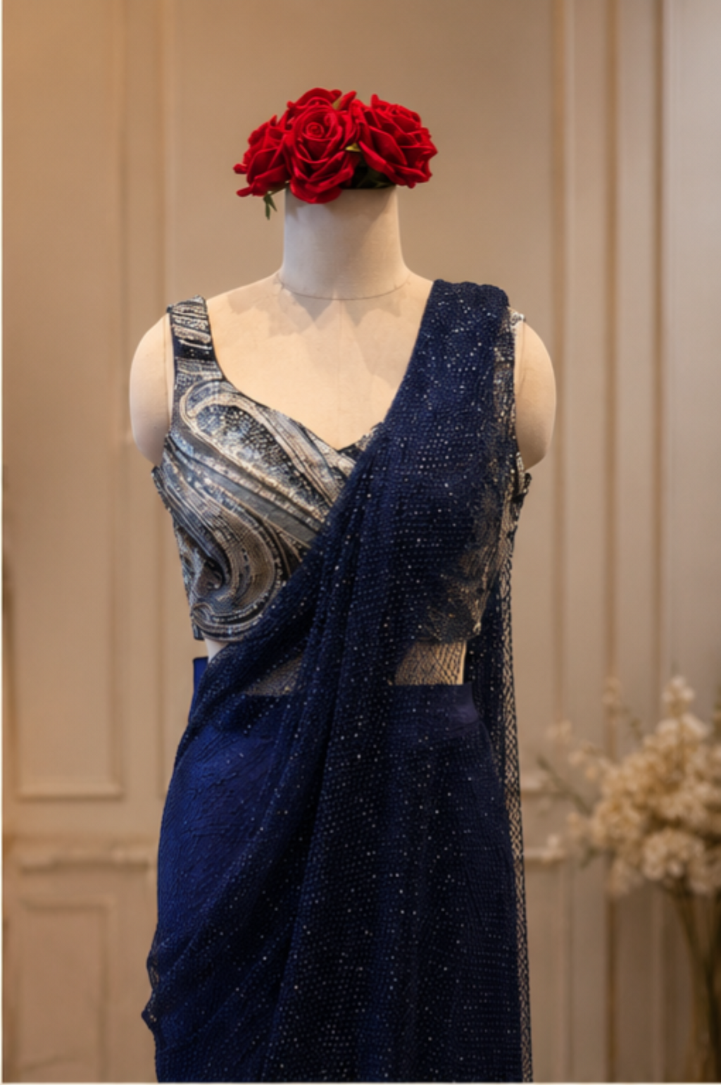 Concept Saree with Embellished Blouse
