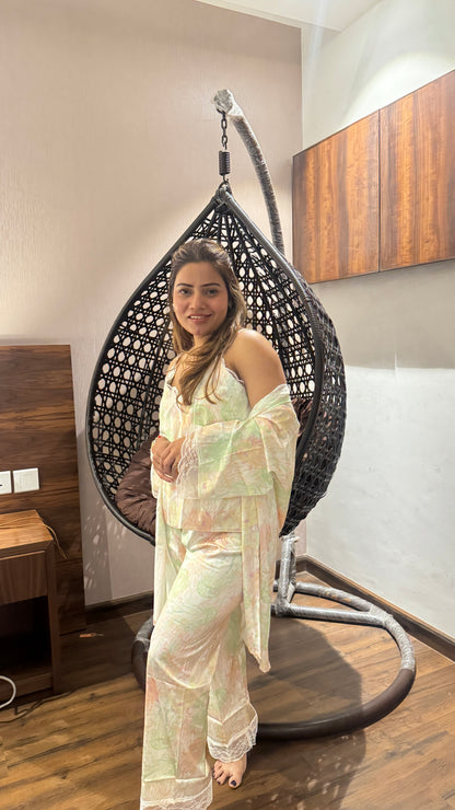 luxurious nightwear 4pc set
