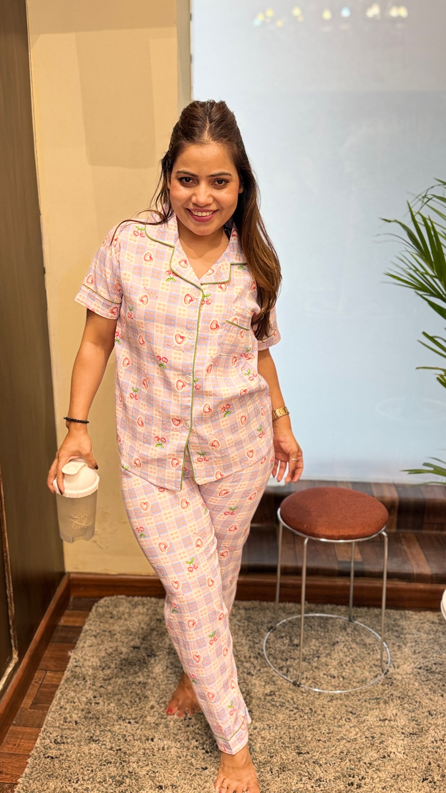 3pc Cute Printed Cotton Nightwear Sets (Shirt, Shorts & Pants Options)