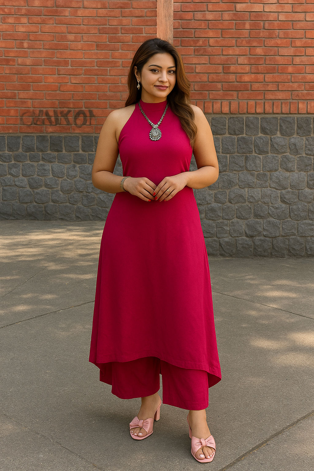 Indo-Western Kurti cord set