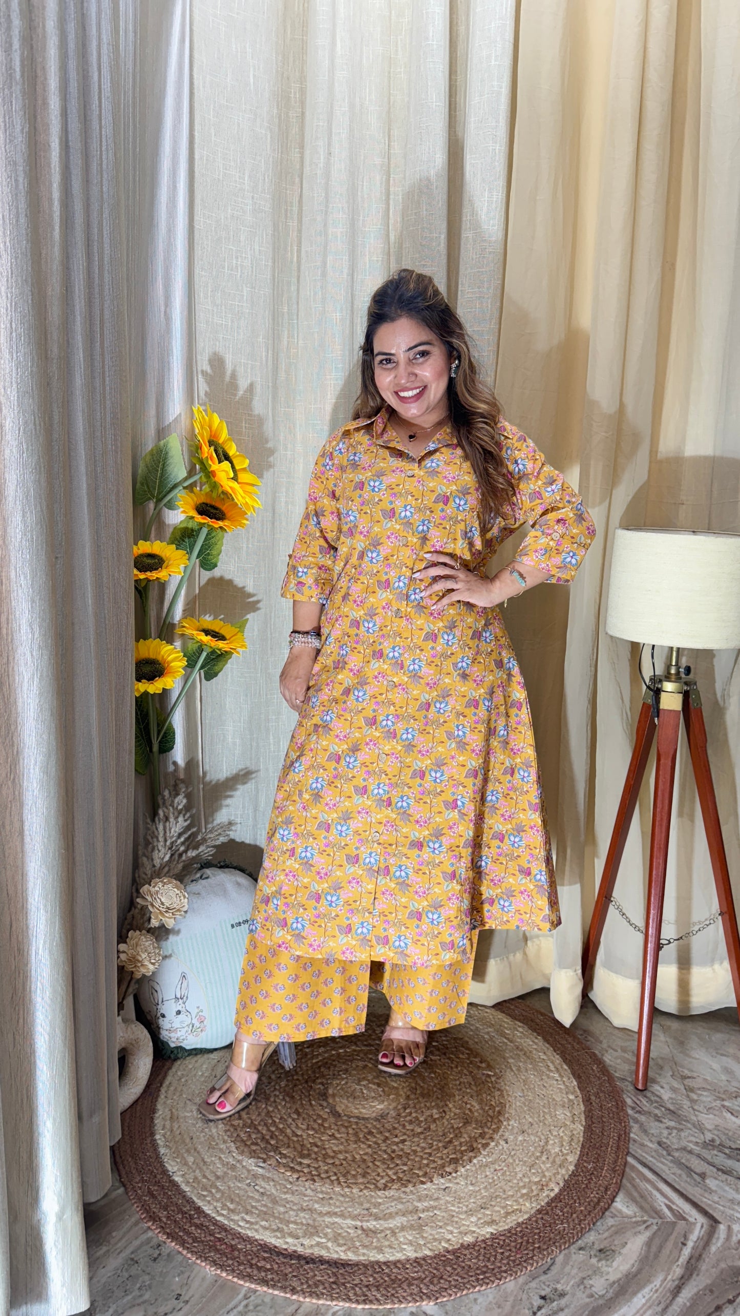 Printed kurta cord set
