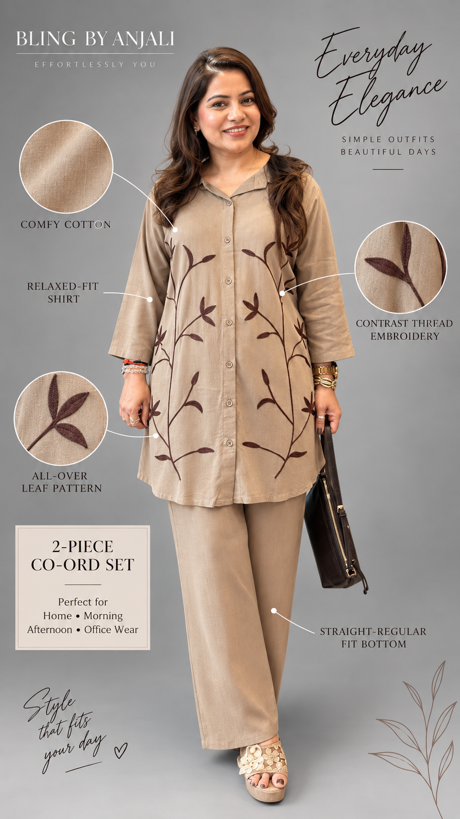 Meadow Leaf Cotton Co-Ord Set