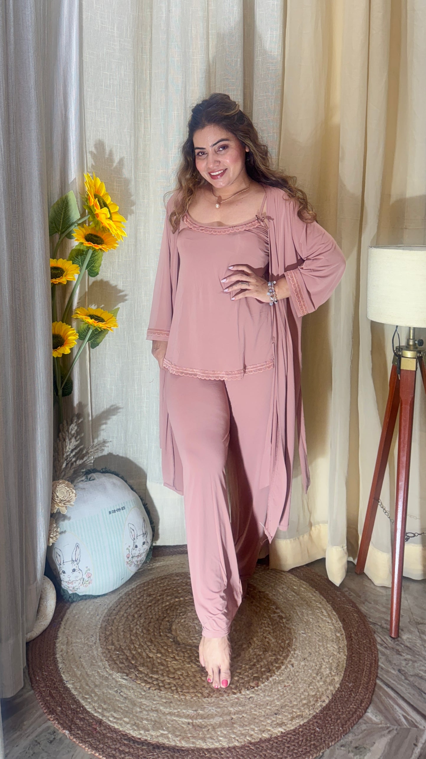 Luxury 3-Piece Nightwear Set